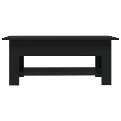 Tavolino da Salotto Nero 102x55x42 cm in Truciolato