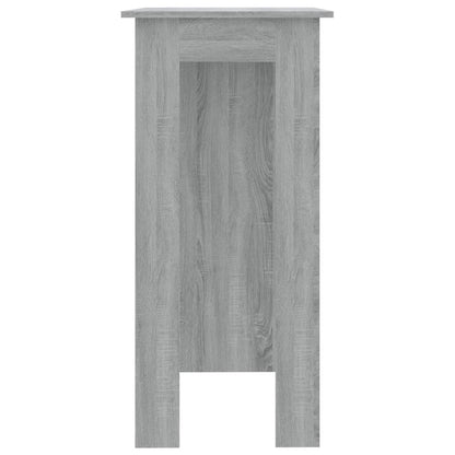 Tavolino da Bar con Ripiani Grigio Sonoma 102x50x103,5 cm