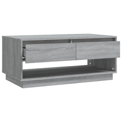 Tavolino da Salotto Grigio Sonoma 102,5x55x44 cm in Truciolato