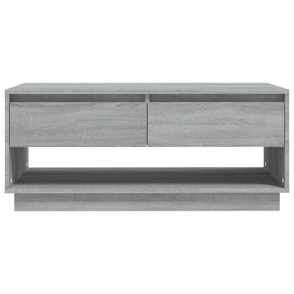 Tavolino da Salotto Grigio Sonoma 102,5x55x44 cm in Truciolato