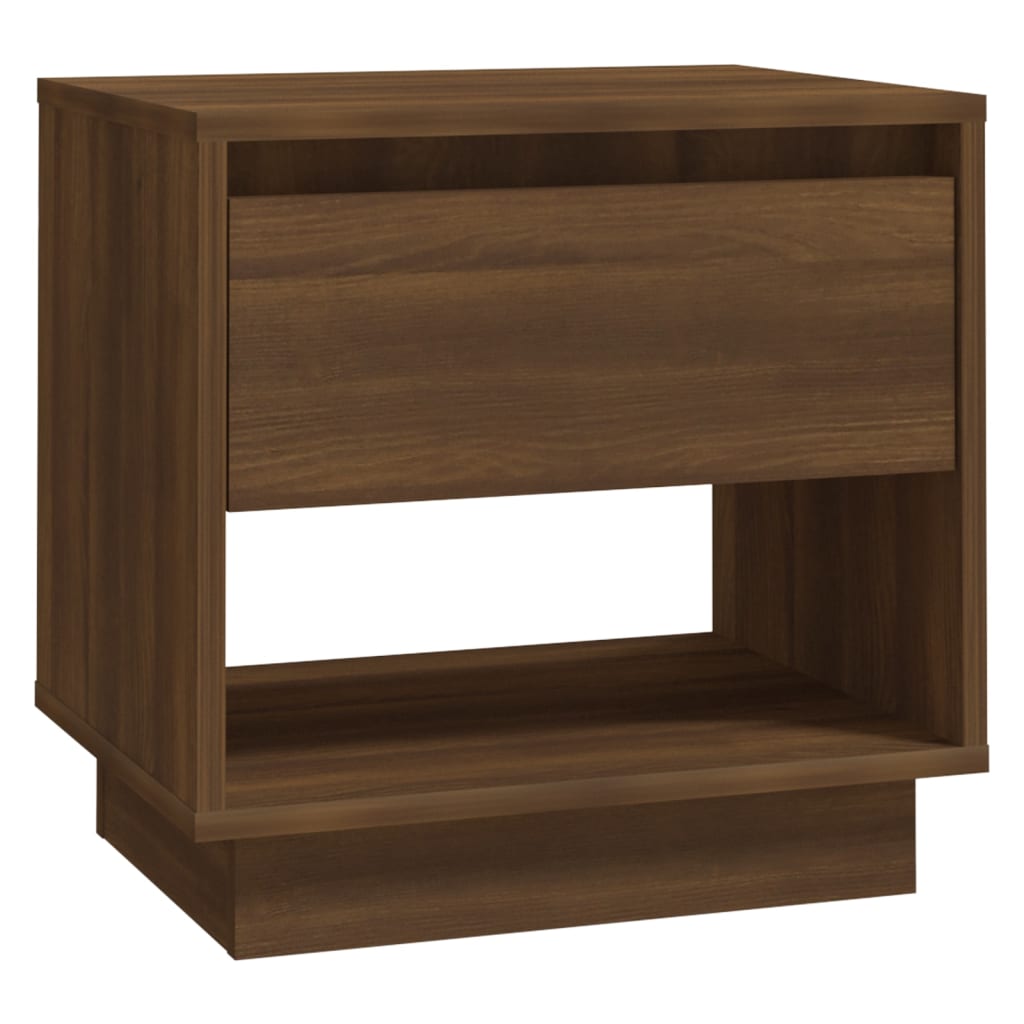 Comodino Rovere Marrone 45x34x44 cm in Truciolato