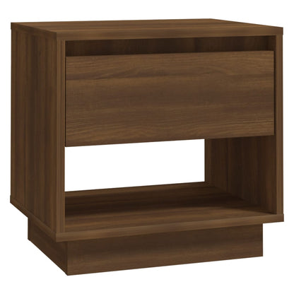 Comodino Rovere Marrone 45x34x44 cm in Truciolato
