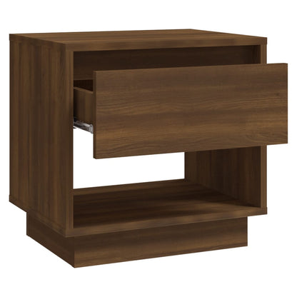 Comodino Rovere Marrone 45x34x44 cm in Truciolato