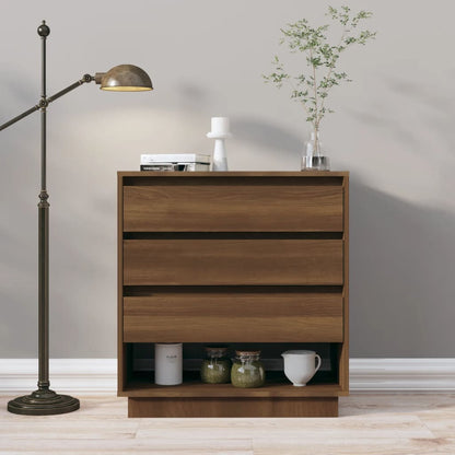 Credenza Rovere Marrone 70x41x75 cm in Truciolato