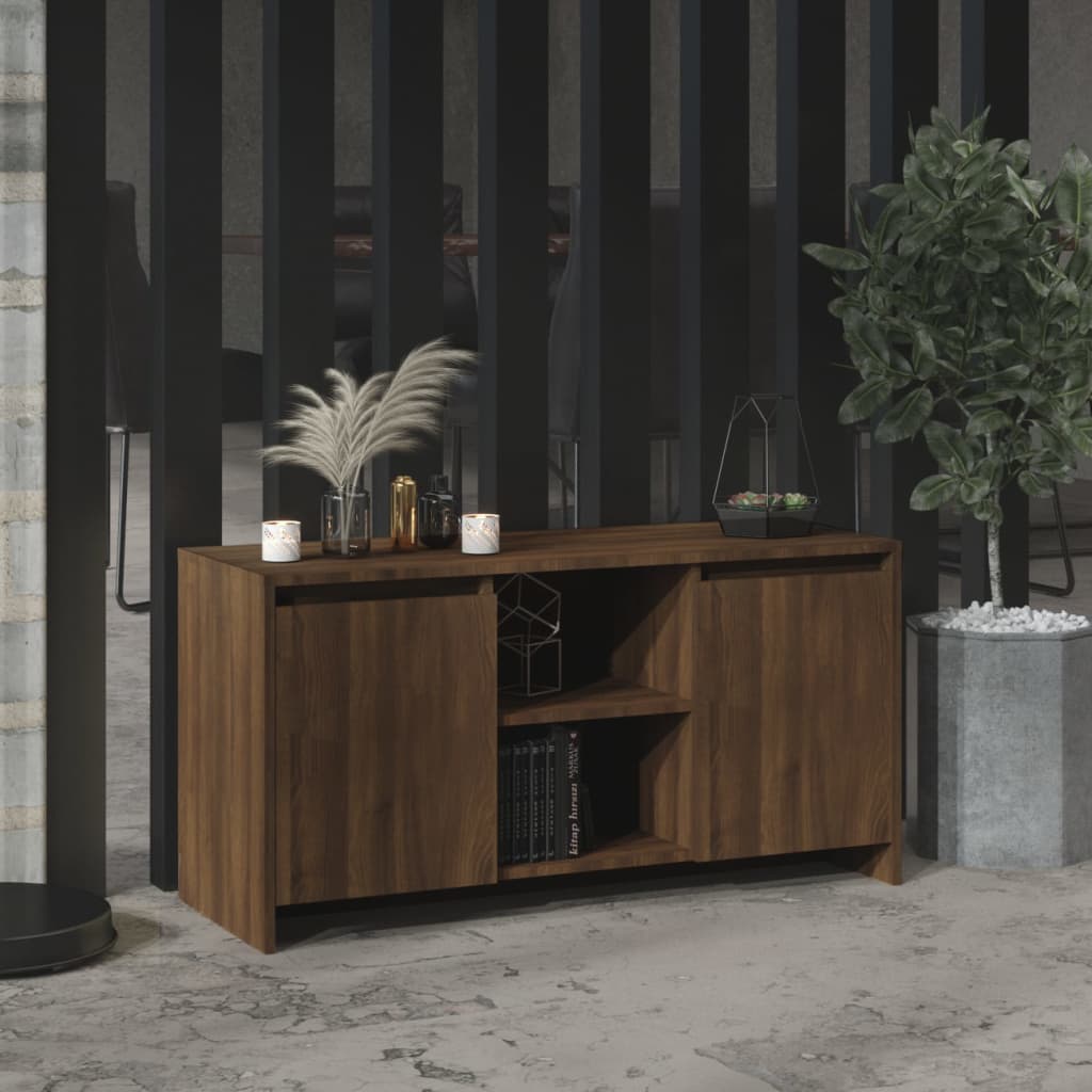 Mobile Porta TV Rovere Marrone 102x37,5x52,5 cm in Truciolato