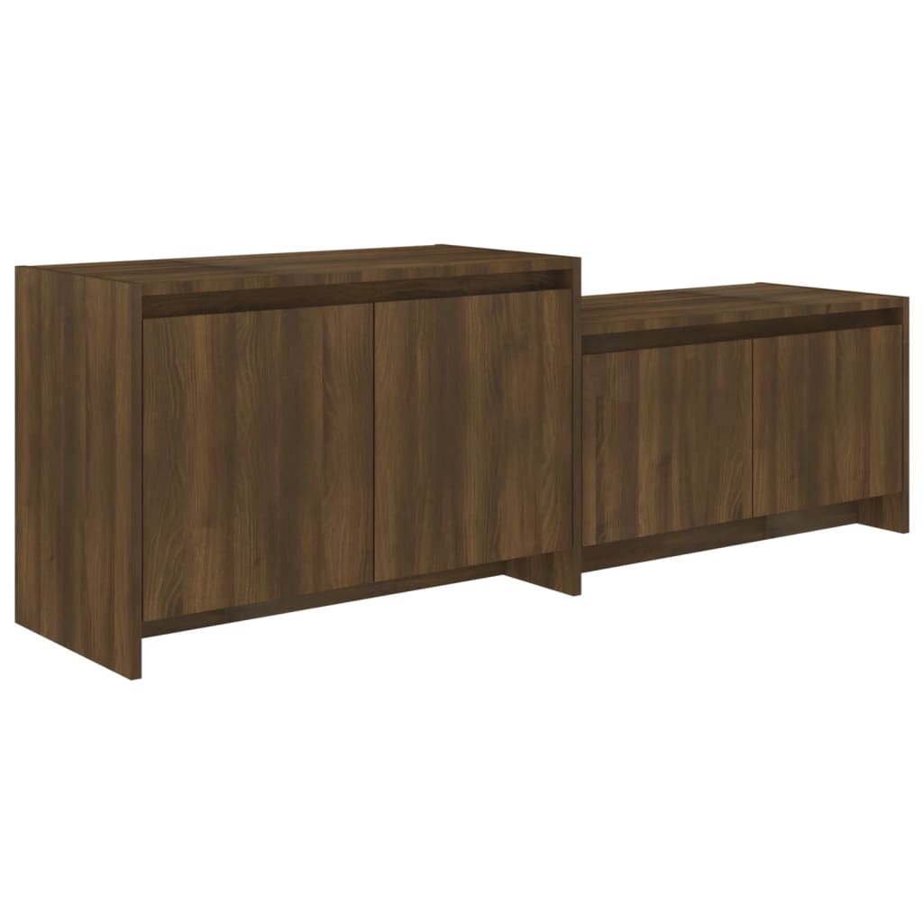 Mobile TV Rovere Marrone 146,5x35x50 cm in Truciolato