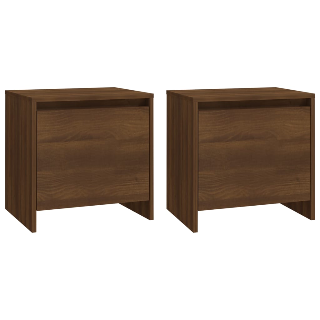 Comodini 2 pz Marrone Sonoma 45x34x44,5 cm in Truciolato
