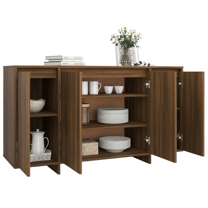 Credenza Rovere Marrone 135x41x75 cm in Truciolato