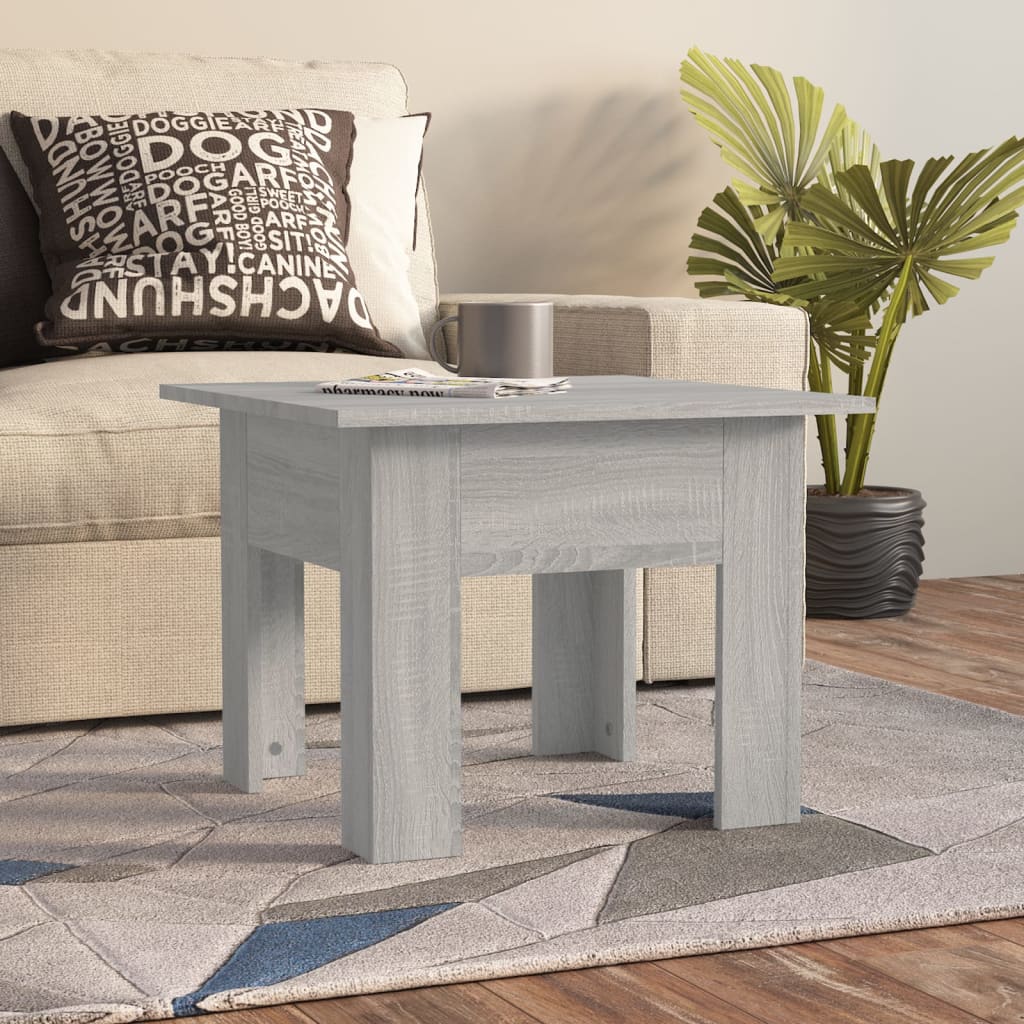 Tavolino da Salotto Grigio Sonoma 55x55x42 cm in Truciolato
