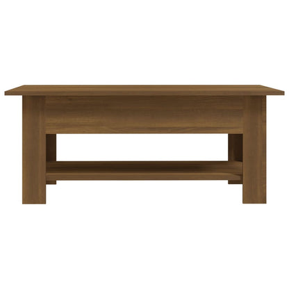 Tavolino da Salotto Rovere Marrone 102x55x42 cm in Truciolato