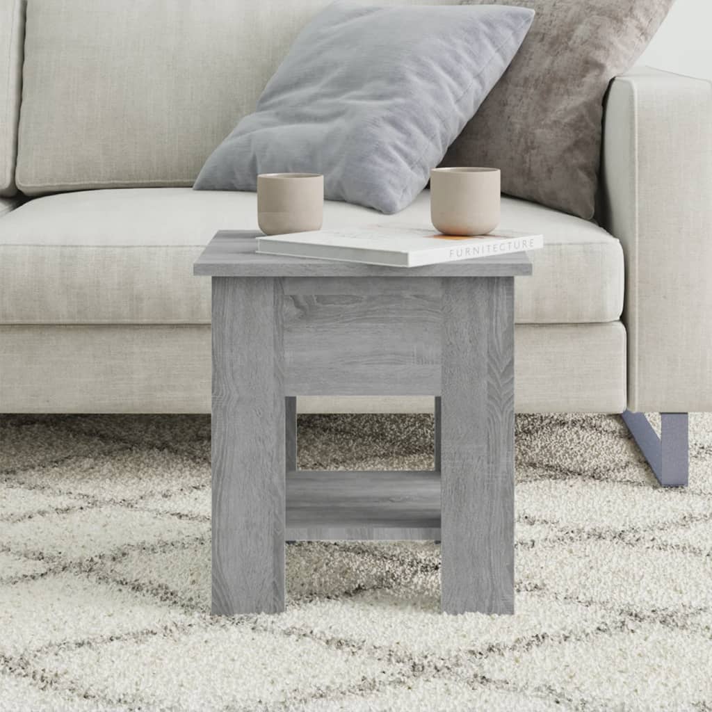 Tavolino da Salotto Grigio Sonoma 40x40x42 cm Legno Multistrato