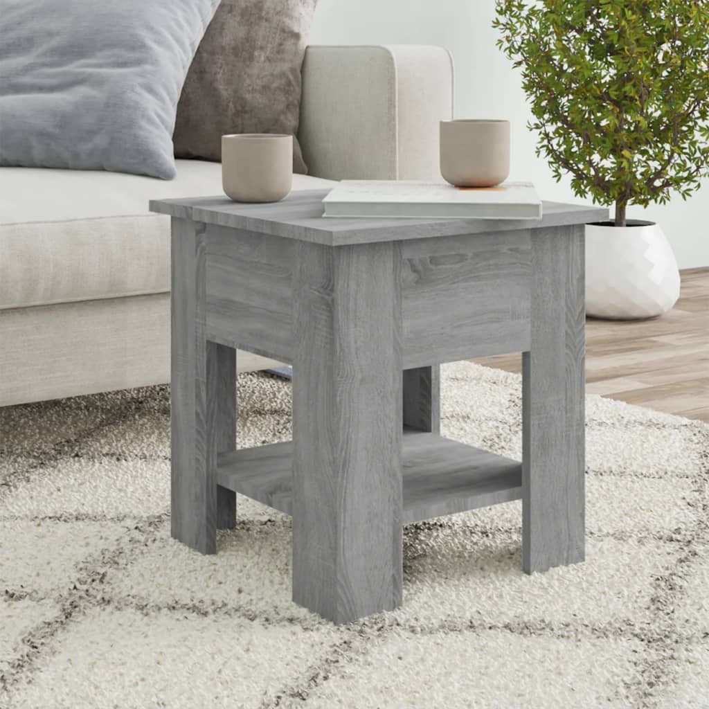 Tavolino da Salotto Grigio Sonoma 40x40x42 cm Legno Multistrato