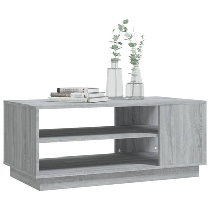 Tavolino da Salotto Grigio Sonoma 102x55x43 cm in Truciolato