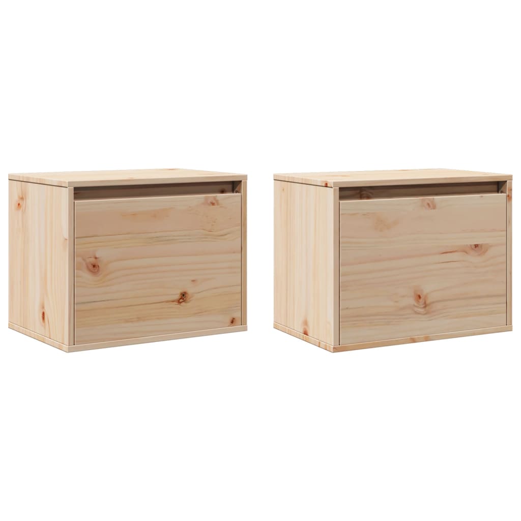 Pensili 2 pz 45x30x35 cm in Legno Massello di Pino