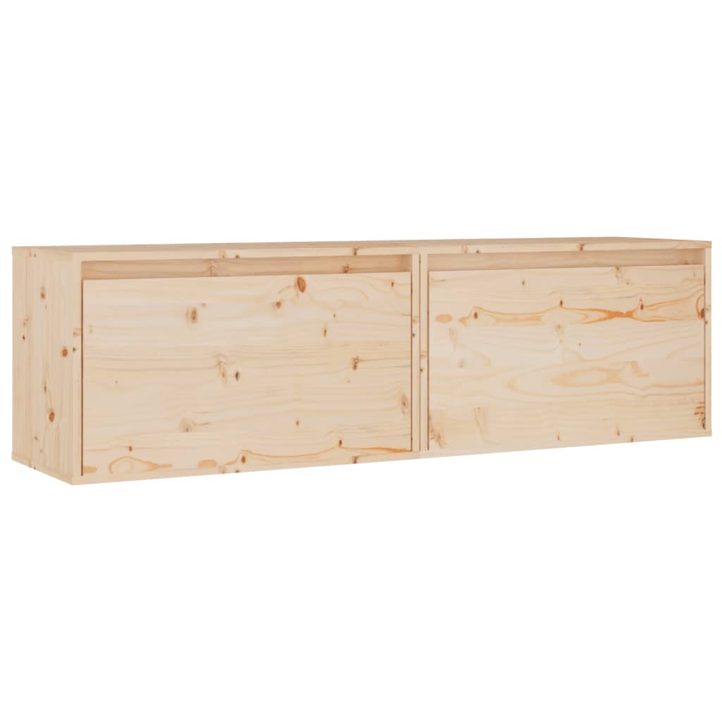 Pensili 2 pz 60x30x35 cm in Legno Massello di Pino