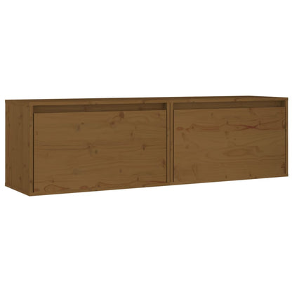 Pensili ambra 2 pz 60x30x35 cm in Legno Massello di Pino