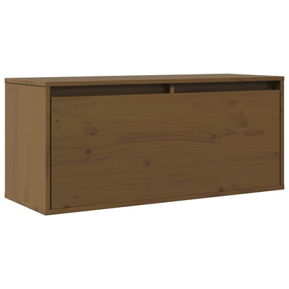 Pensile Marrone ambra 80x30x35 cm in Legno Massello di Pino