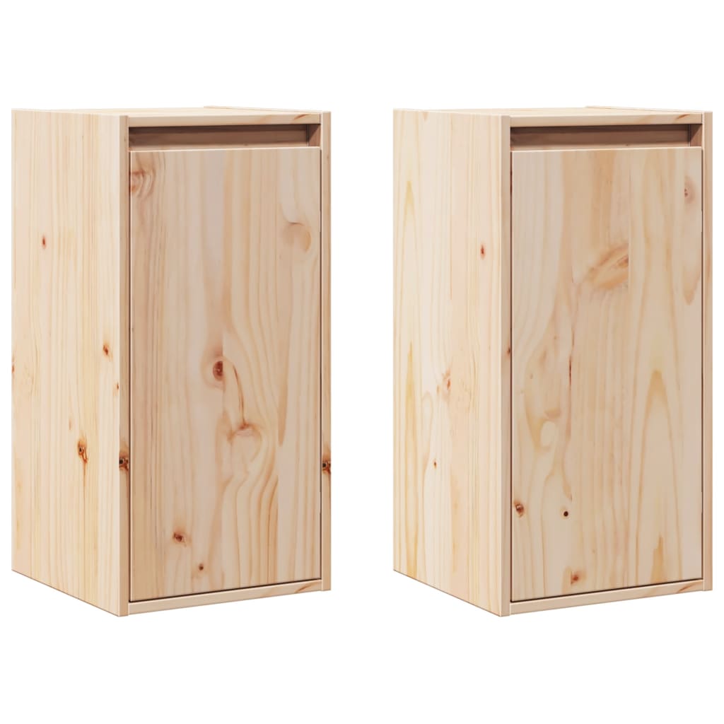 Pensili 2 pz 30x30x60 cm in Legno Massello di Pino