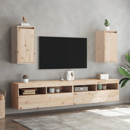 Pensili 2 pz 30x30x60 cm in Legno Massello di Pino