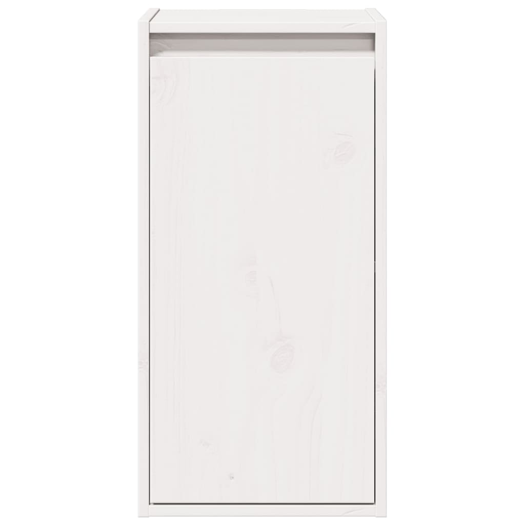 Pensile Bianco 30x30x60 cm in Legno Massello di Pino