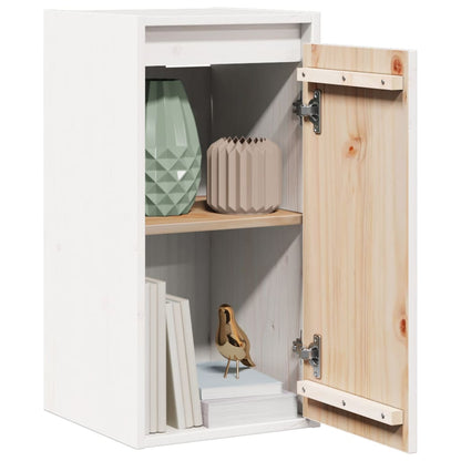 Pensili 2 pz Bianchi 30x30x60 cm in Legno Massello di Pino