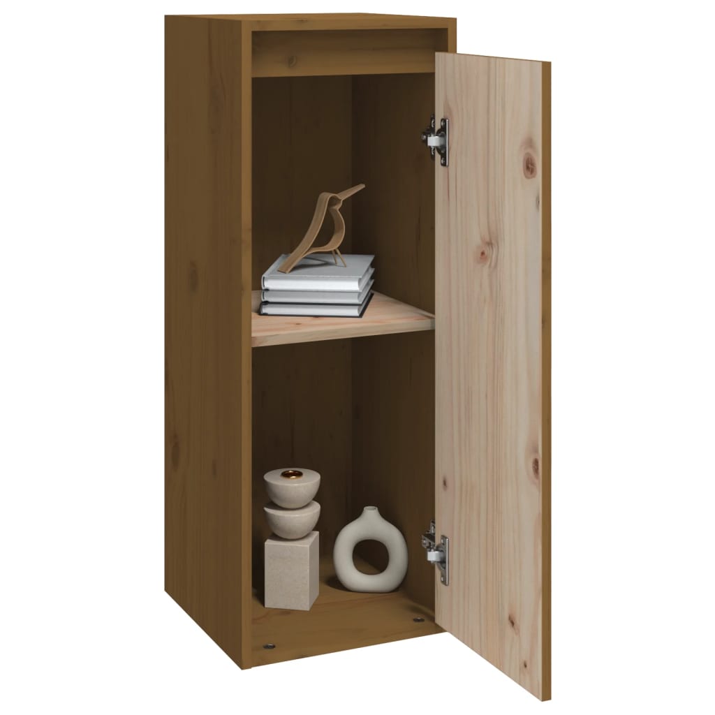 Pensile Marrone Ambrato 30x30x80 cm in Legno Massello di Pino