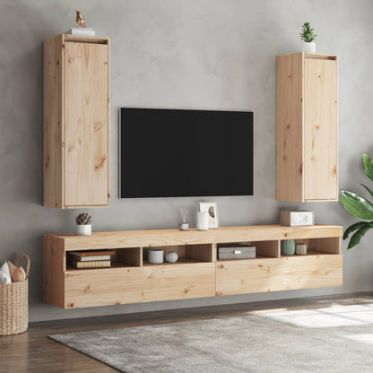 Pensili 2 pz 30x30x100 cm in Legno Massello di Pino