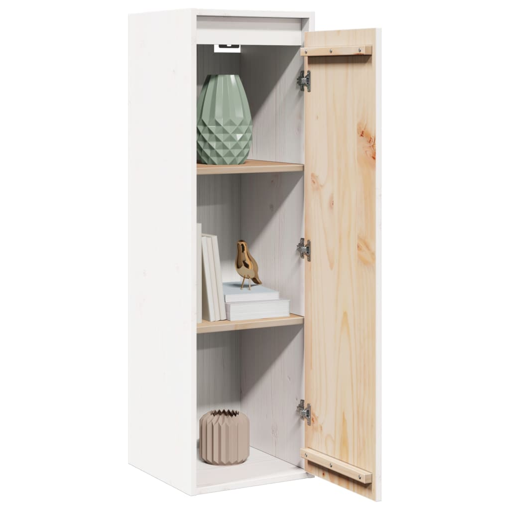 Pensili Bianchi 2 pz 30x30x100 cm in Legno Massello di Pino