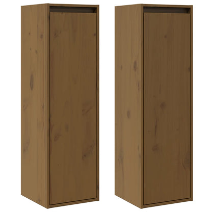 Pensili ambra 2 pz 30x30x100 cm in Legno Massello di Pino