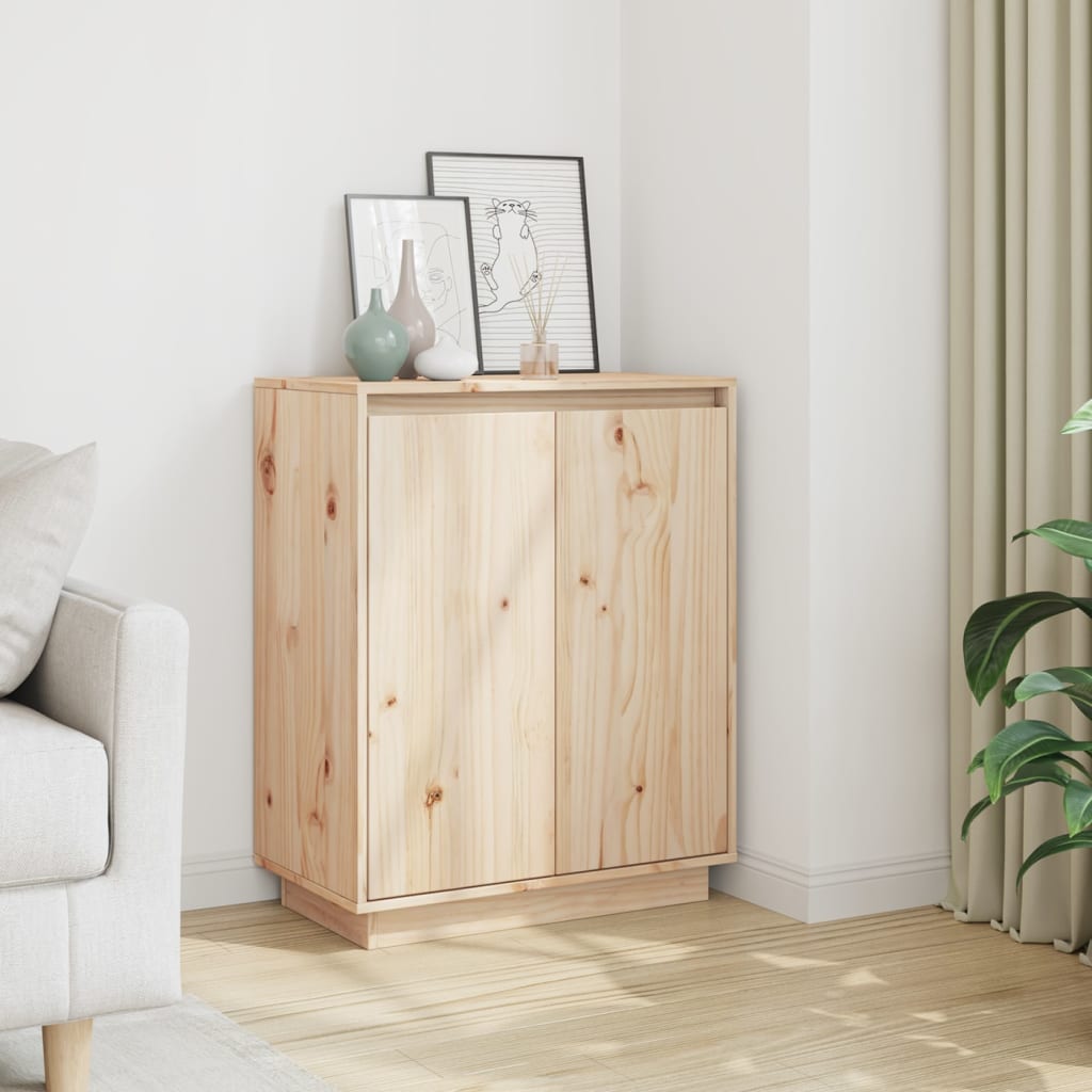 Credenza 60x34x75 cm in Legno Massello di Pino