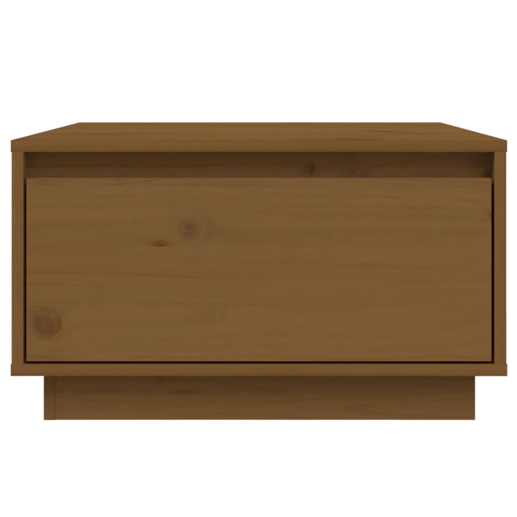 Tavolino da Salotto ambra 55x56x32 cm in Legno Massello di Pino