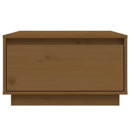 Tavolino da Salotto ambra 55x56x32 cm in Legno Massello di Pino