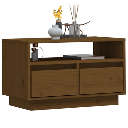 Mobile Porta TV Ambra 60x35x37 cm in Legno Massello di Pino