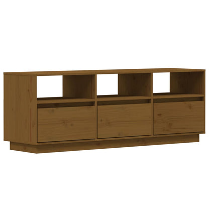 Mobile Porta TV Ambra 140x37x50 cm in Legno Massello di Pino
