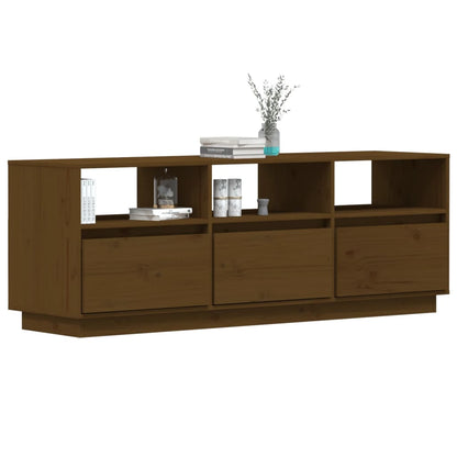 Mobile Porta TV Ambra 140x37x50 cm in Legno Massello di Pino