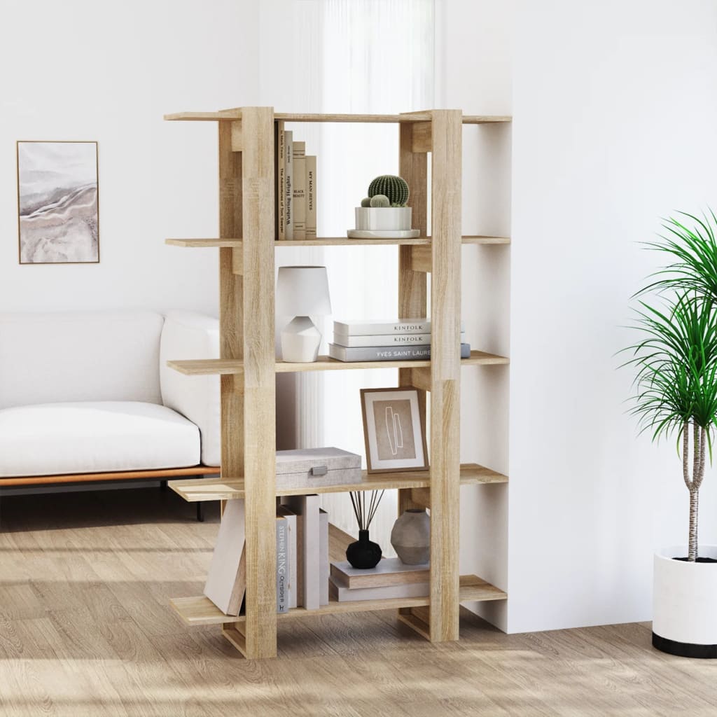 Libreria/Divisorio Rovere Sonoma 100x30x160 cm