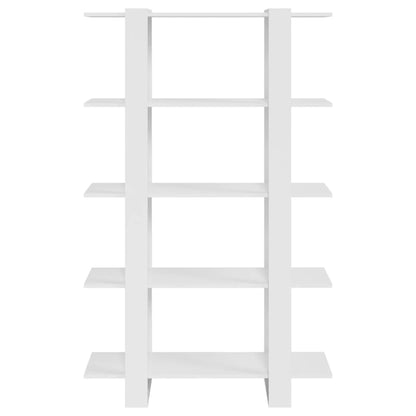 Libreria/Divisorio Bianco Lucido 100x30x160 cm