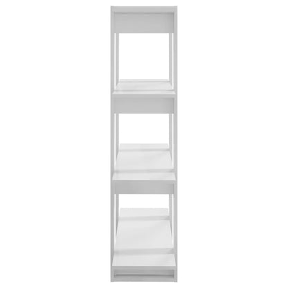 Libreria/Divisorio Bianco Lucido 100x30x123,5 cm