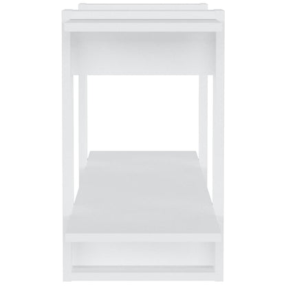 Libreria Bianca 100x30x51 cm in Legno Multistrato
