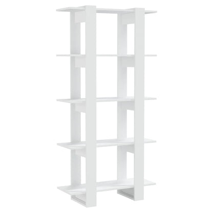 Libreria/Divisorio Bianco 80x30x160 cm in Legno Multistrato