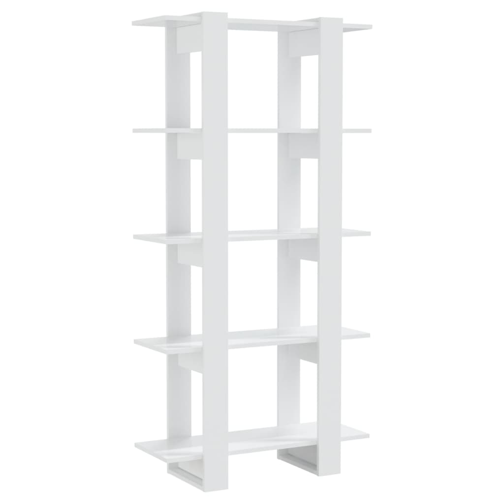 Libreria/Divisorio Bianco Lucido 80x30x160 cm