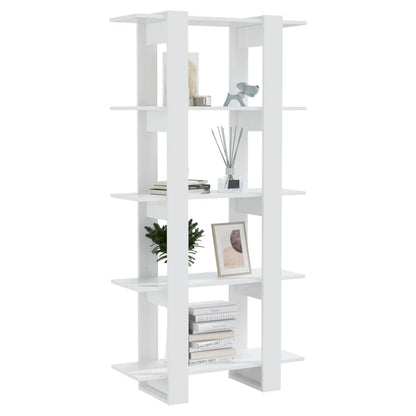 Libreria/Divisorio Bianco Lucido 80x30x160 cm