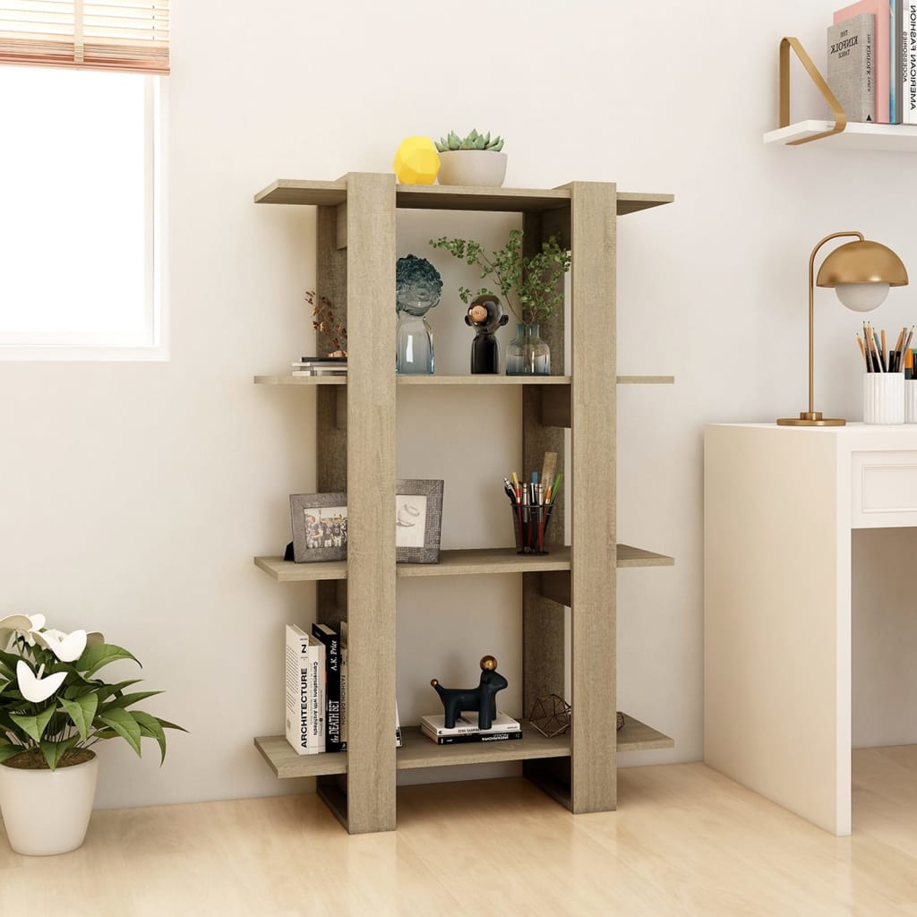 Libreria/Divisorio Rovere Sonoma 80x30x123,5 cm