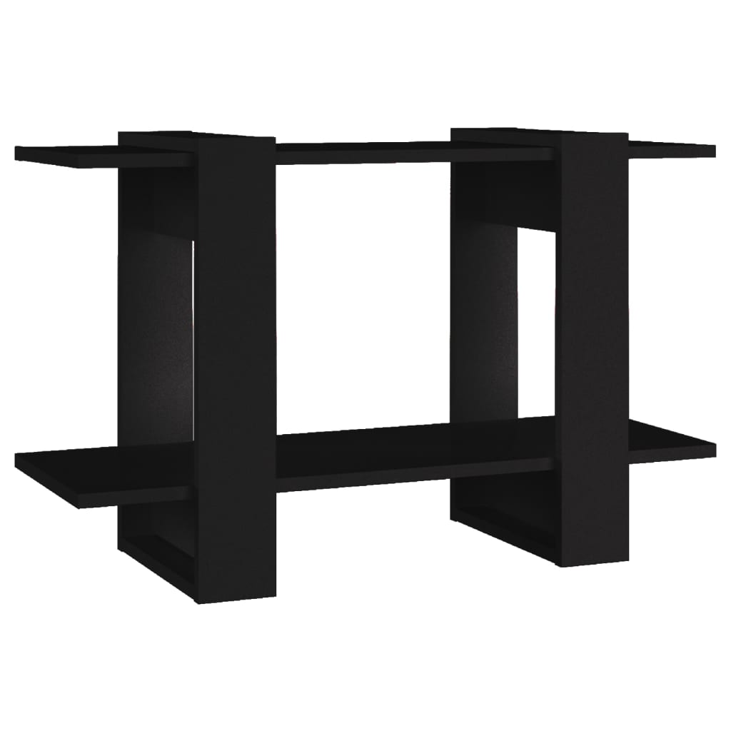 Libreria/Divisorio Nero 80x30x51 cm