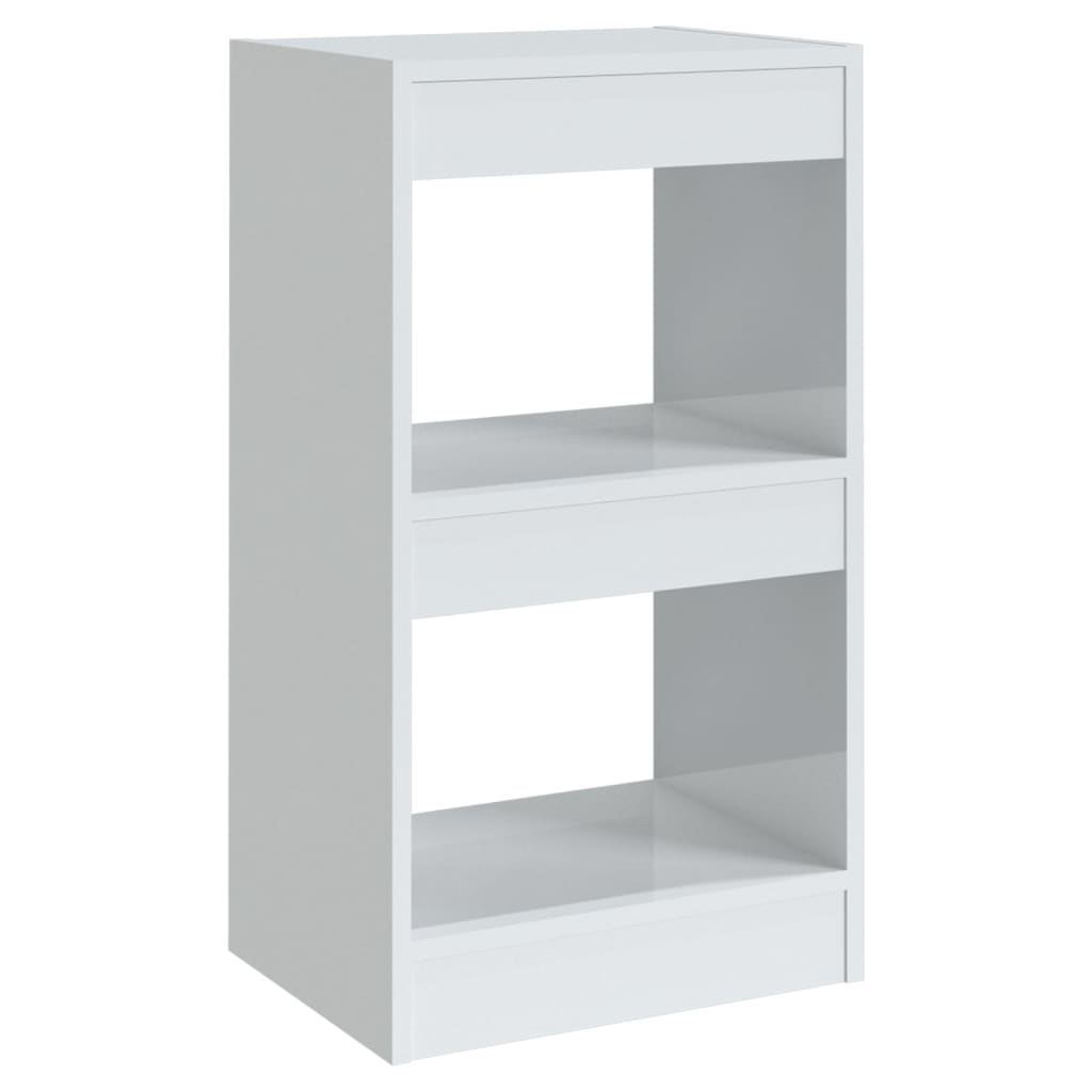 Libreria/Divisorio Bianco Lucido 40x30x72 cm