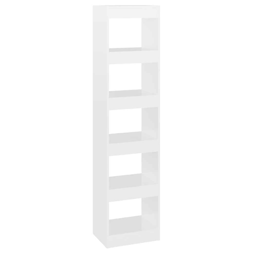 Libreria/Divisorio Bianco Lucido 40x30x166 cm