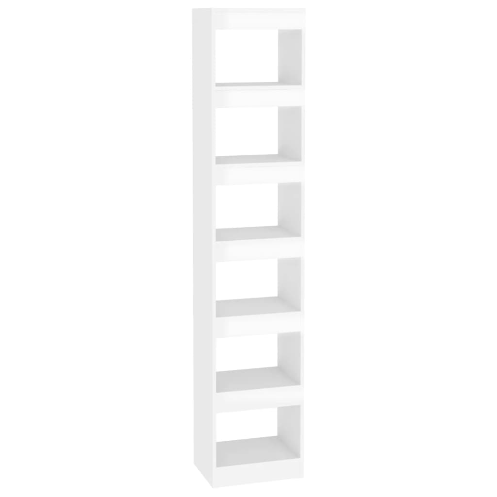 Libreria/Divisorio Bianco Lucido 40x30x198 cm
