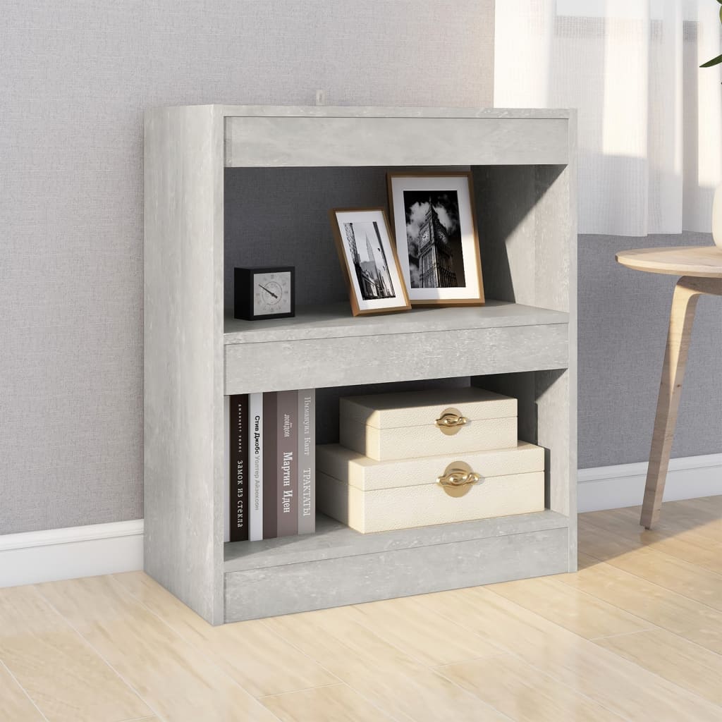 Libreria/Divisorio Grigio Cemento 60x30x72 cm