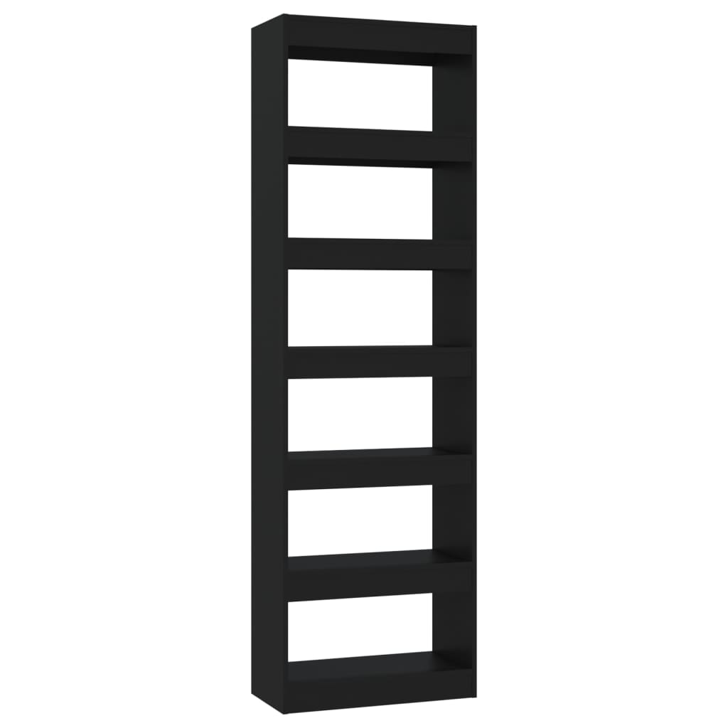 Libreria/Divisorio Nero 60x30x198 cm