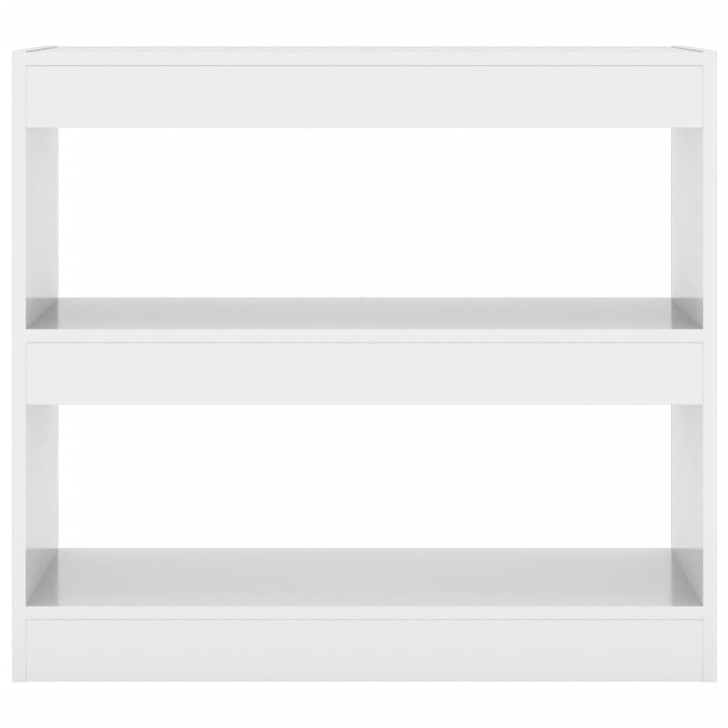 Libreria/Divisorio Bianco Lucido 80x30x72 cm